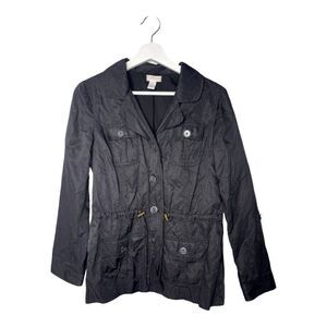 CHICO'S Black Utility Jacket